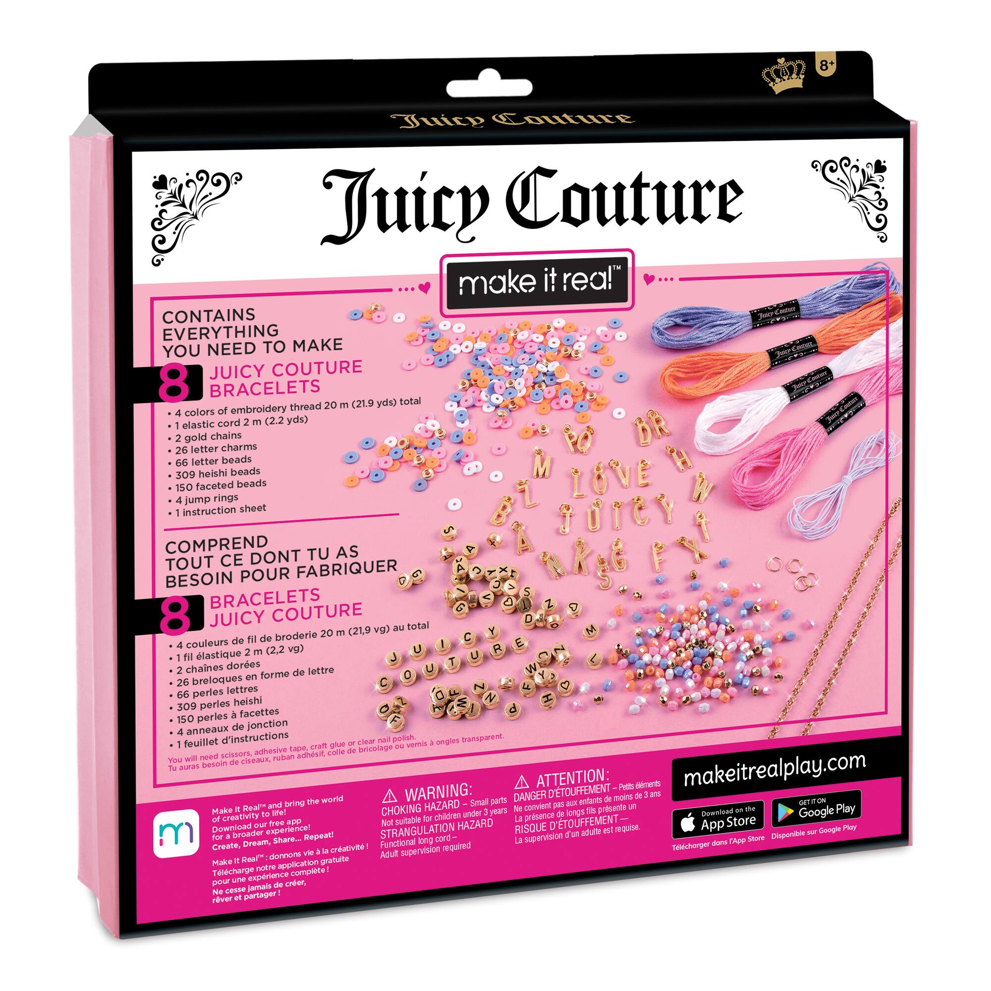 12 Pack: Juicy Couture Make it Real™ Love Letters Bracelets Kit